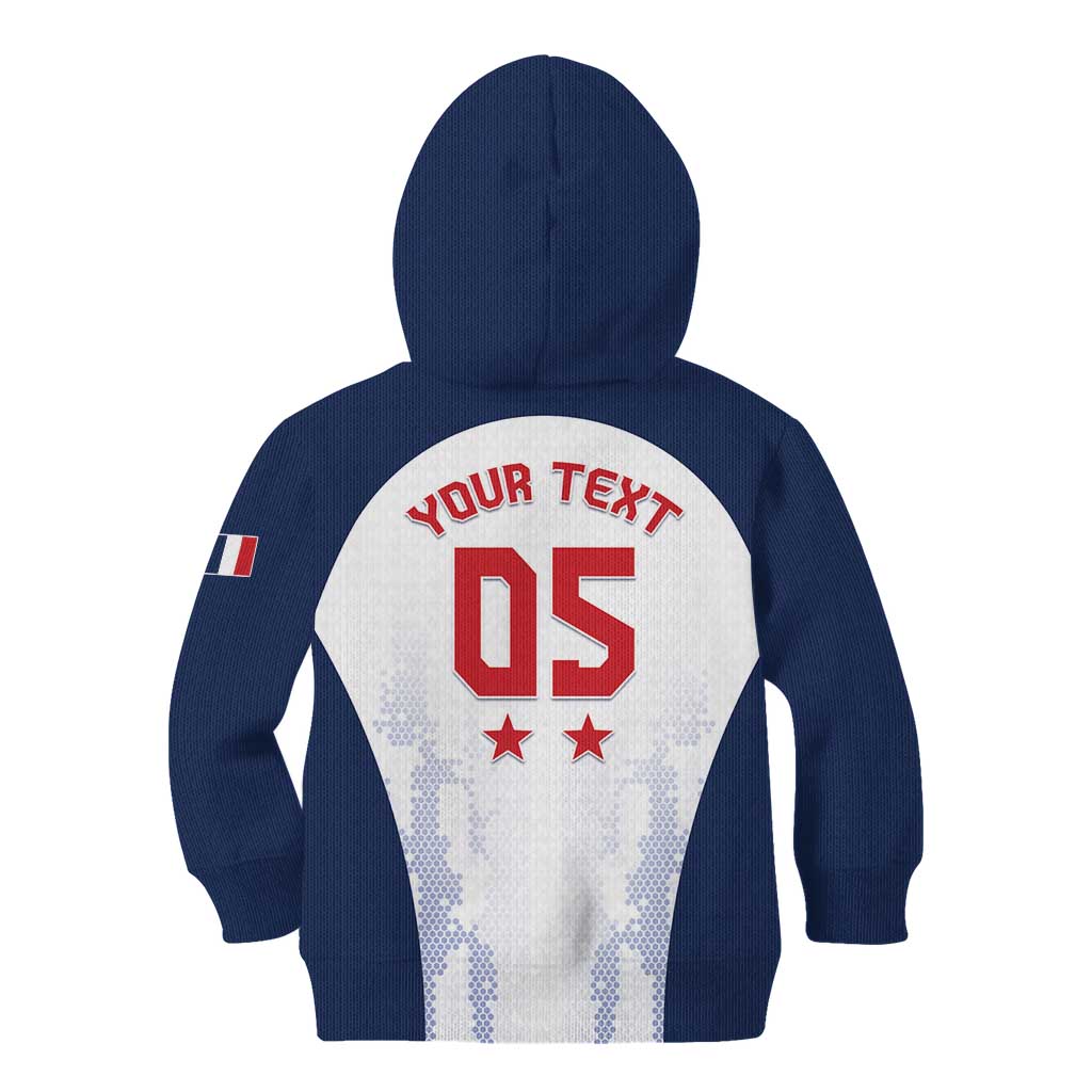 Custom France 2024 Football Kid Hoodie Go Champions Les Bleus LT05 - Wonder Print Shop