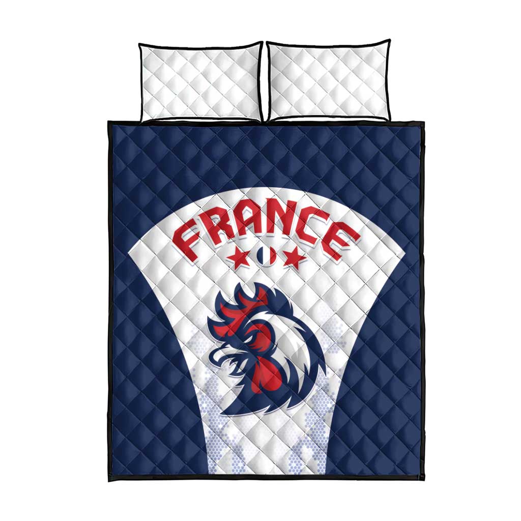 France 2024 Football Quilt Bed Set Go Champions Les Bleus LT05 - Wonder Print Shop