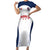 Custom France 2024 Football Short Sleeve Bodycon Dress Go Champions Les Bleus LT05 - Wonder Print Shop