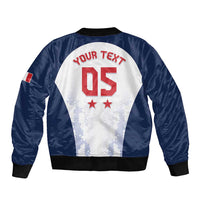 Custom France 2024 Football Sleeve Zip Bomber Jacket Go Champions Les Bleus LT05 - Wonder Print Shop