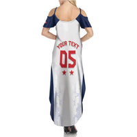 Custom France 2024 Football Summer Maxi Dress Go Champions Les Bleus LT05 - Wonder Print Shop