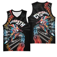 Cycopath Funny Cycling Basketball Jersey Cycling lovers - Wonder Print Shop