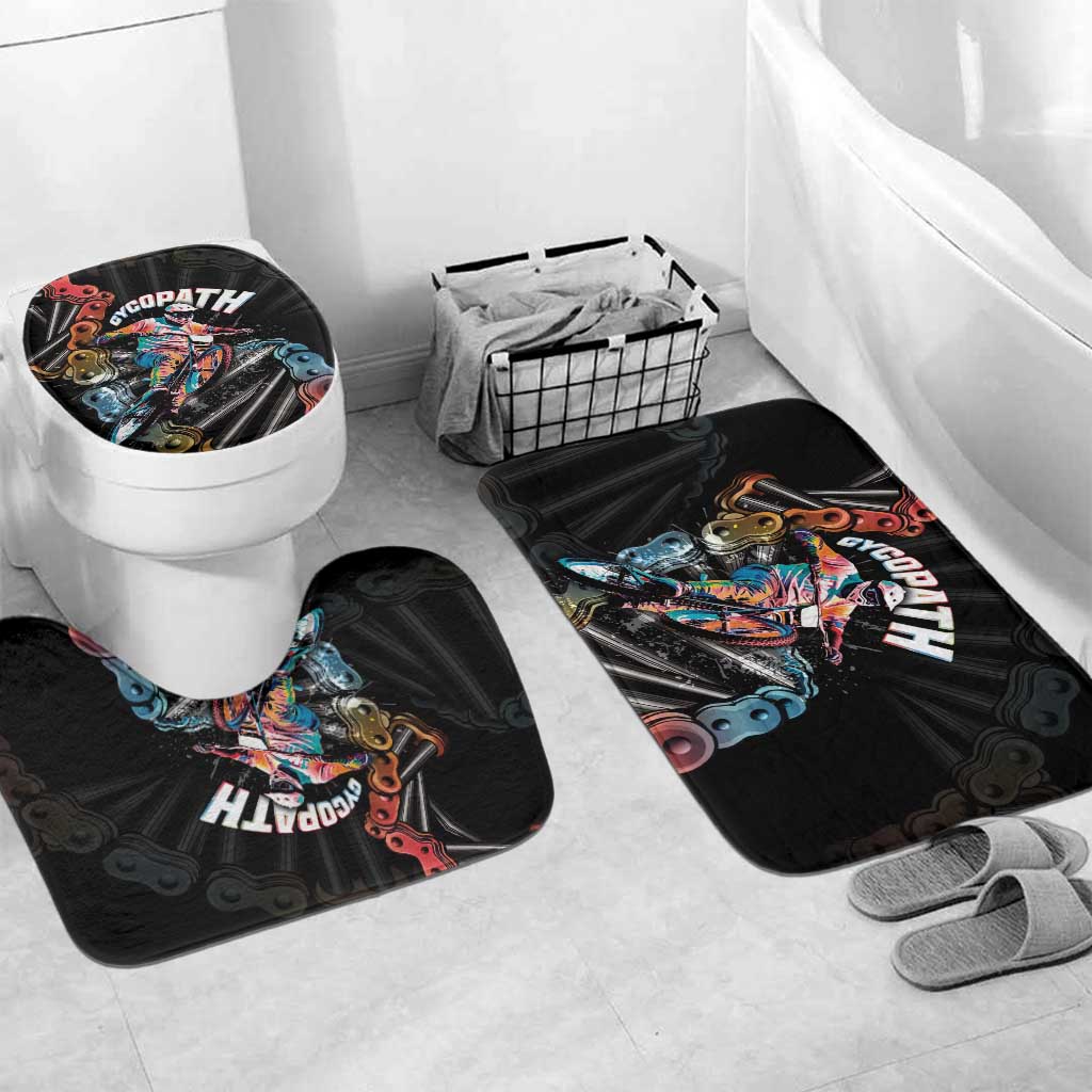 Cycopath Funny Cycling Bathroom Set Cycling lovers - Wonder Print Shop