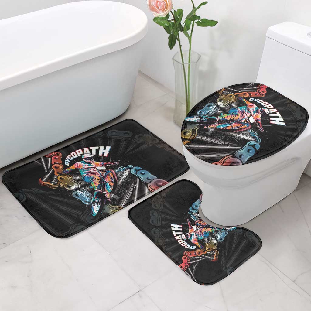 Cycopath Funny Cycling Bathroom Set Cycling lovers - Wonder Print Shop