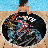 Cycopath Funny Cycling Beach Blanket Cycling lovers - Wonder Print Shop