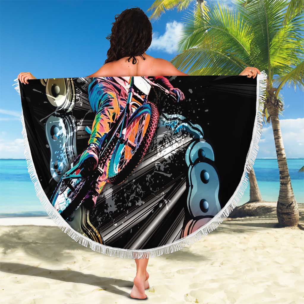 Cycopath Funny Cycling Beach Blanket Cycling lovers - Wonder Print Shop