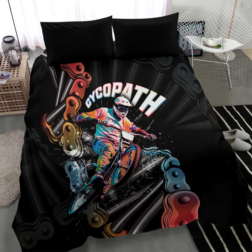 Cycopath Funny Cycling Bedding Set Cycling lovers - Wonder Print Shop