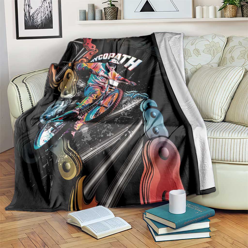Cycopath Funny Cycling Blanket Cycling lovers - Wonder Print Shop