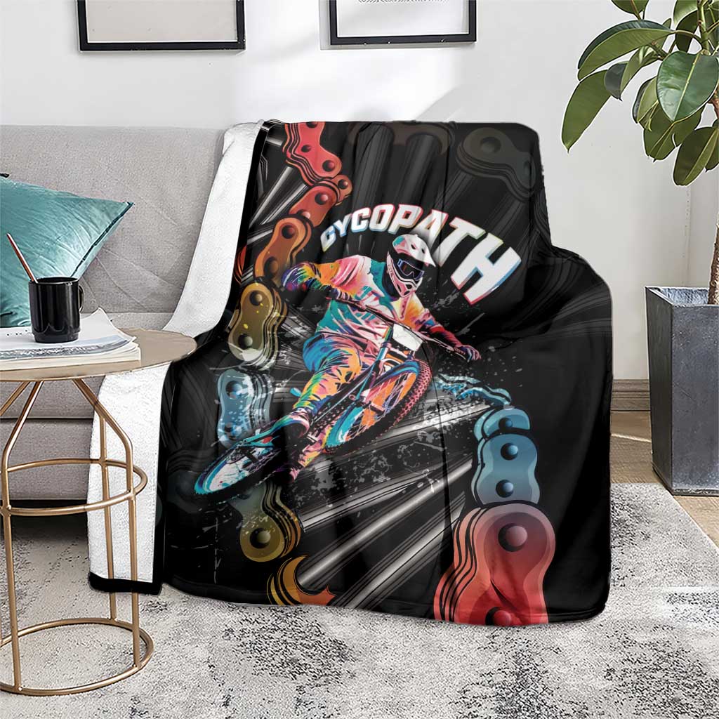Cycopath Funny Cycling Blanket Cycling lovers - Wonder Print Shop