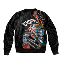 Cycopath Funny Cycling Bomber Jacket Cycling lovers - Wonder Print Shop