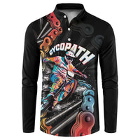 Cycopath Funny Cycling Button Sweatshirt Cycling lovers - Wonder Print Shop