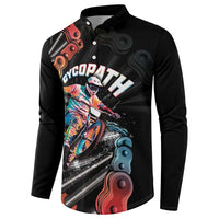 Cycopath Funny Cycling Button Sweatshirt Cycling lovers - Wonder Print Shop