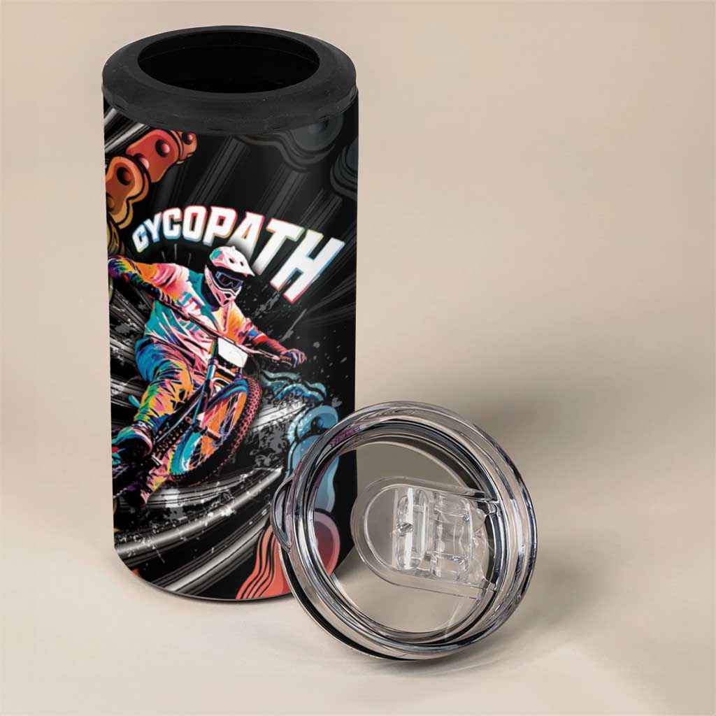 Cycopath Funny Cycling 4 in 1 Can Cooler Tumbler Cycling lovers - Wonder Print Shop