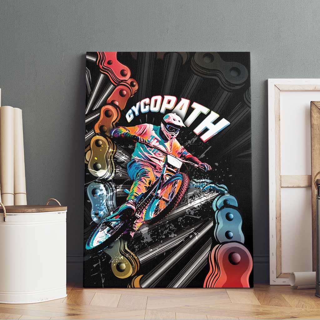 Cycopath Funny Cycling Canvas Wall Art Cycling lovers - Wonder Print Shop