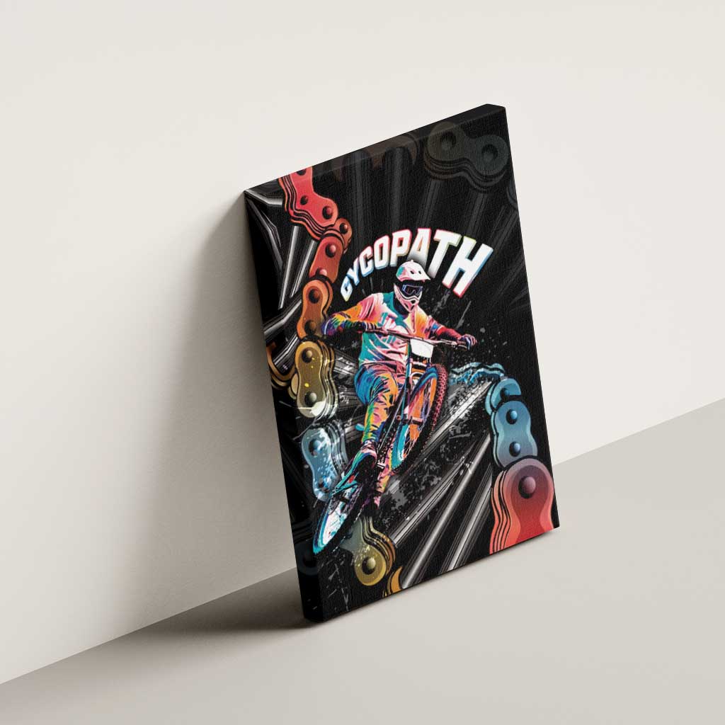 Cycopath Funny Cycling Canvas Wall Art Cycling lovers - Wonder Print Shop