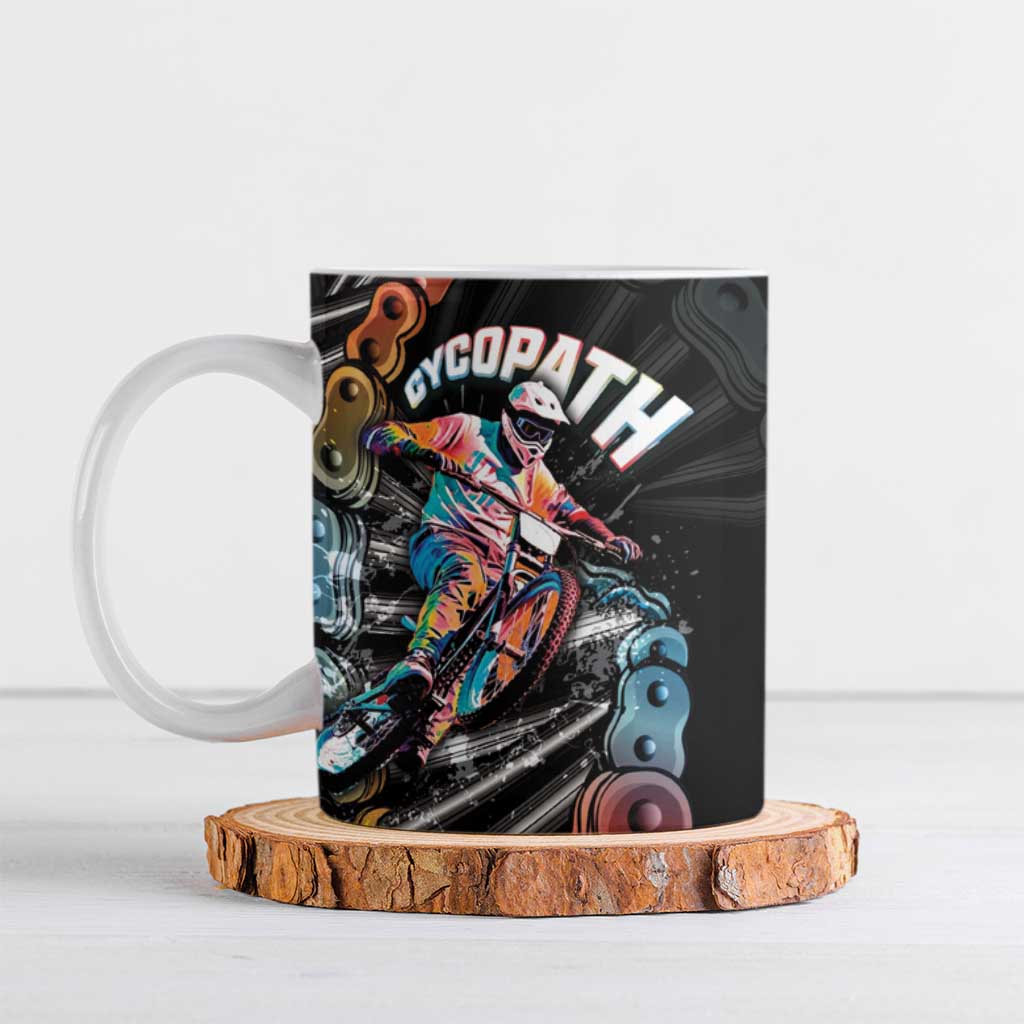 Cycopath Funny Cycling Ceramic Mug Cycling lovers - Wonder Print Shop