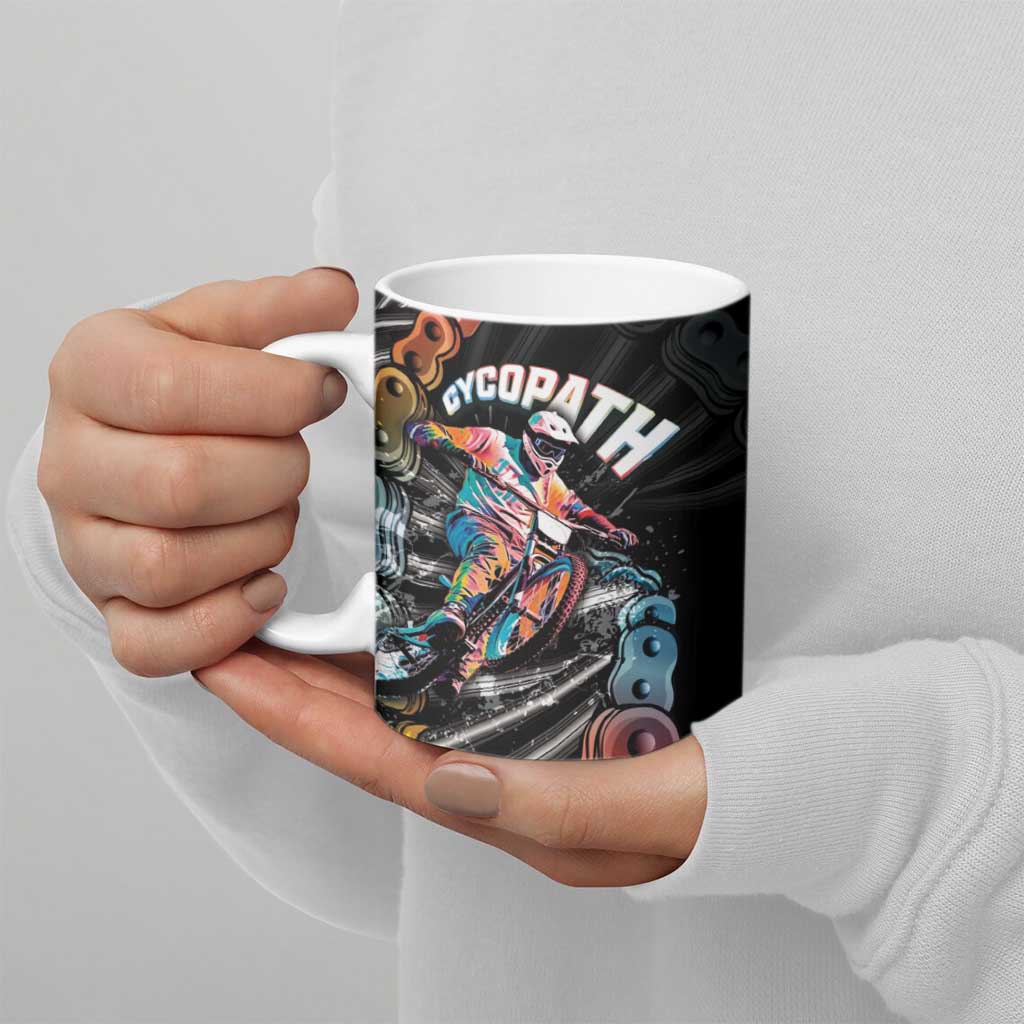 Cycopath Funny Cycling Ceramic Mug Cycling lovers - Wonder Print Shop