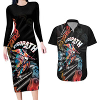 Cycopath Funny Cycling Couples Matching Long Sleeve Bodycon Dress and Hawaiian Shirt Cycling lovers - Wonder Print Shop