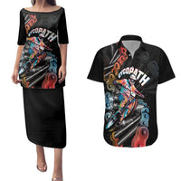 Cycopath Funny Cycling Couples Matching Puletasi and Hawaiian Shirt Cycling lovers - Wonder Print Shop