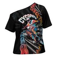Cycopath Funny Cycling Cross Shoulder Shirt Cycling lovers - Wonder Print Shop