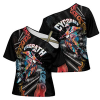 Cycopath Funny Cycling Cross Shoulder Shirt Cycling lovers - Wonder Print Shop