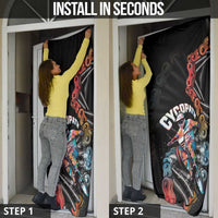 Cycopath Funny Cycling Door Cover Cycling lovers - Wonder Print Shop