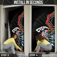 Cycopath Funny Cycling Door Cover Cycling lovers - Wonder Print Shop