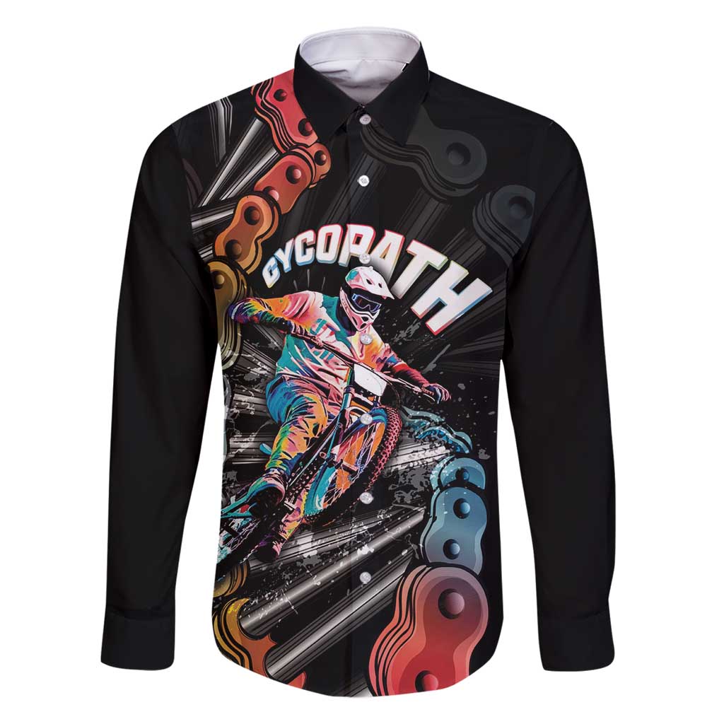 Cycopath Funny Cycling Family Matching Off Shoulder Maxi Dress and Hawaiian Shirt Cycling lovers - Wonder Print Shop