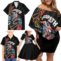 Cycopath Funny Cycling Family Matching Off Shoulder Short Dress and Hawaiian Shirt Cycling lovers - Wonder Print Shop