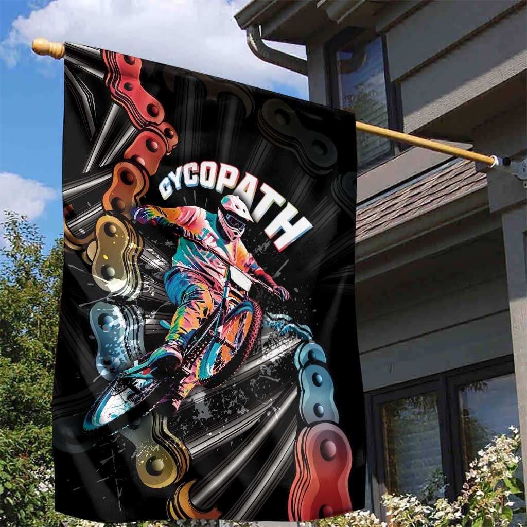 Cycopath Funny Cycling Garden Flag Cycling lovers - Wonder Print Shop