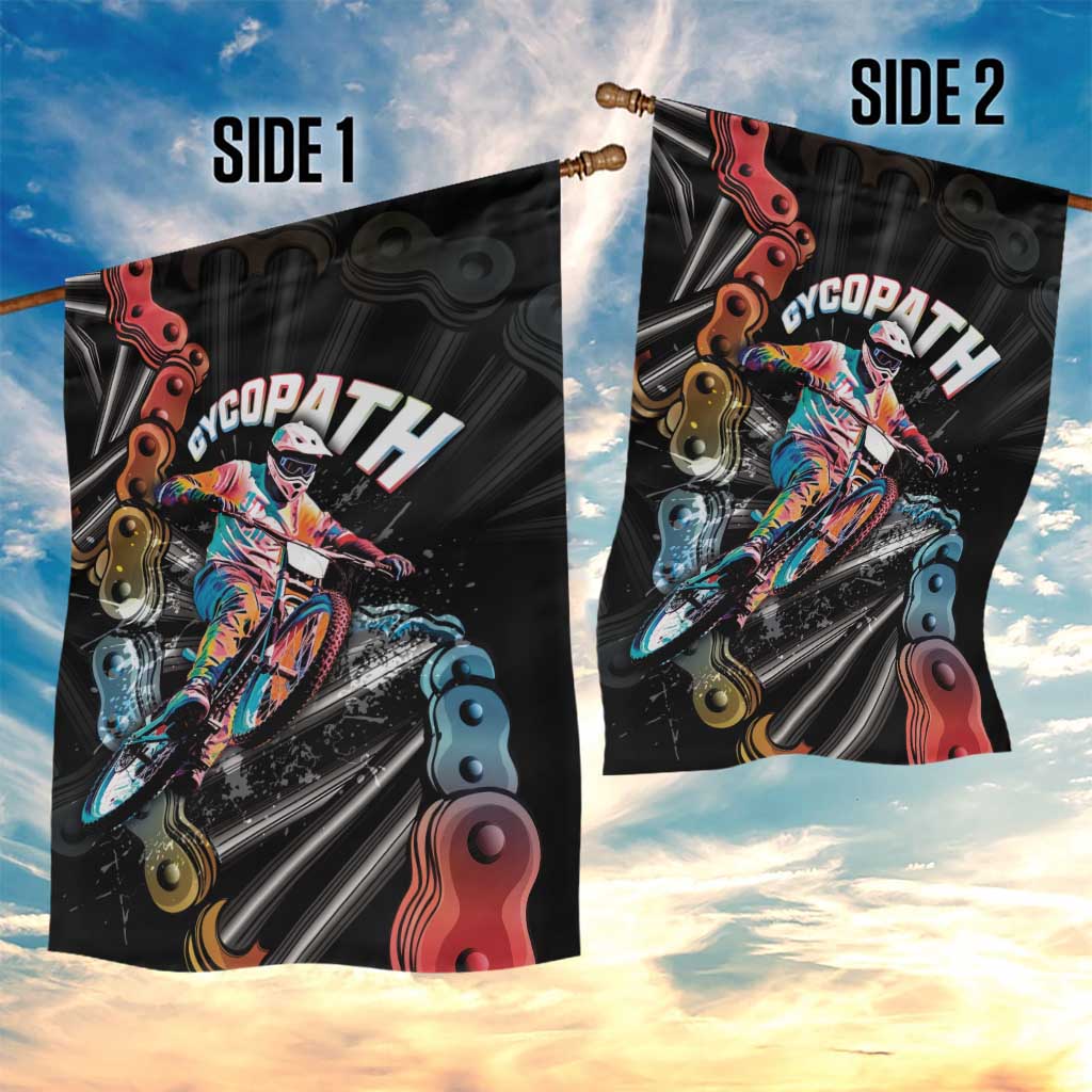 Cycopath Funny Cycling Garden Flag Cycling lovers - Wonder Print Shop