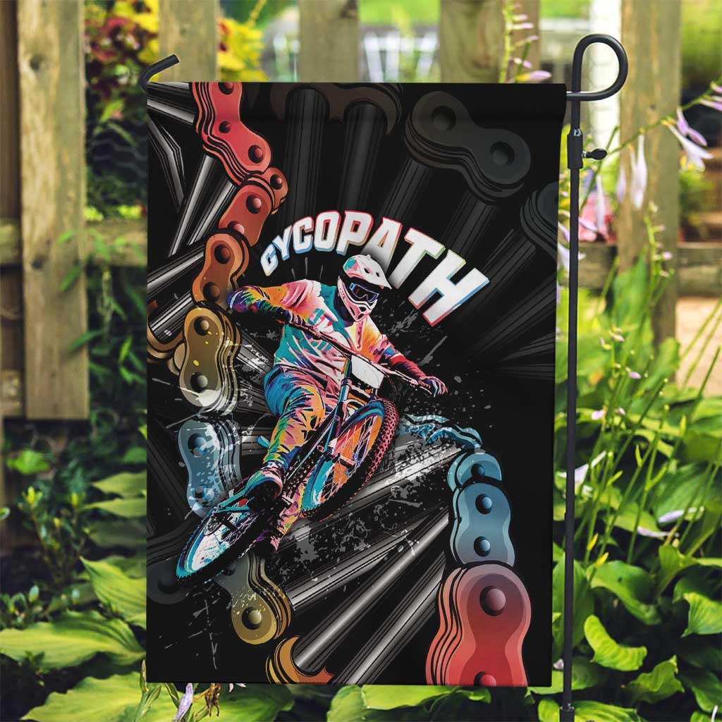 Cycopath Funny Cycling Garden Flag Cycling lovers - Wonder Print Shop
