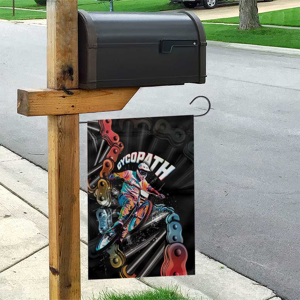 Cycopath Funny Cycling Garden Flag Cycling lovers - Wonder Print Shop