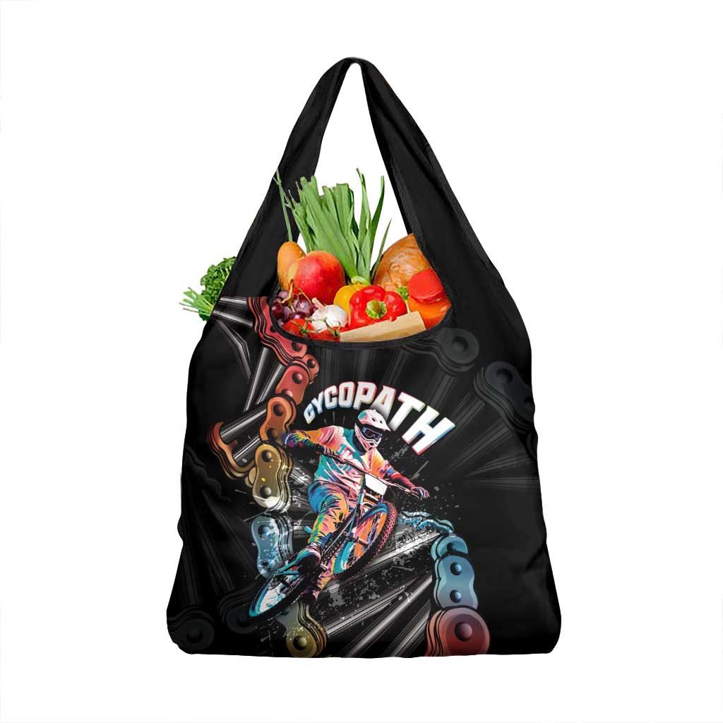 Cycopath Funny Cycling Grocery Bag Cycling lovers - Wonder Print Shop