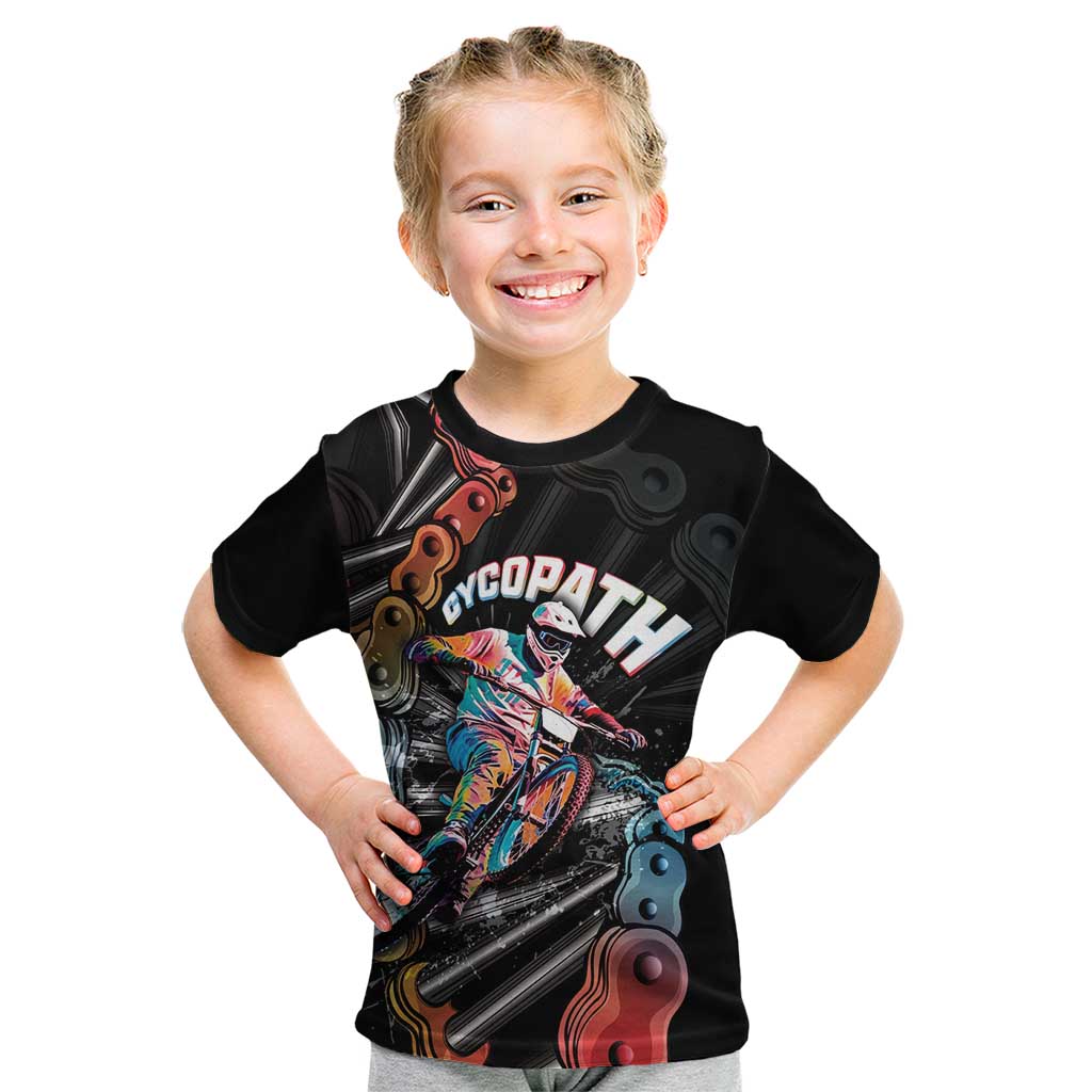 Cycopath Funny Cycling Kid T Shirt Cycling lovers - Wonder Print Shop