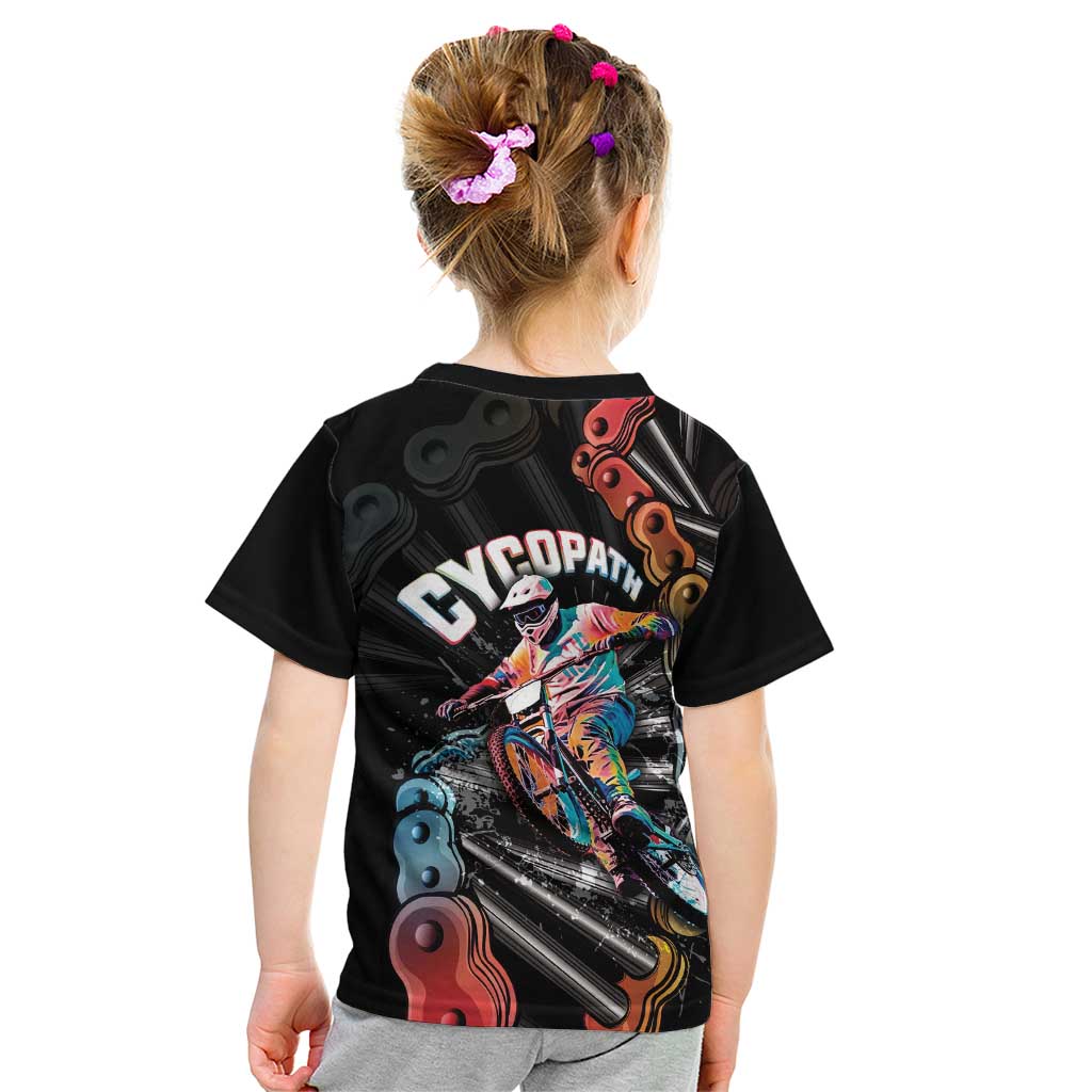 Cycopath Funny Cycling Kid T Shirt Cycling lovers - Wonder Print Shop