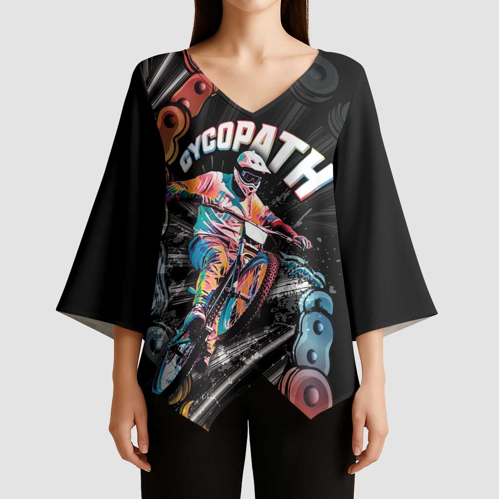 Cycopath Funny Cycling Kimono Sleeve Blouse Cycling lovers - Wonder Print Shop