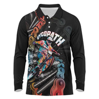 Cycopath Funny Cycling Long Sleeve Polo Shirt Cycling lovers - Wonder Print Shop