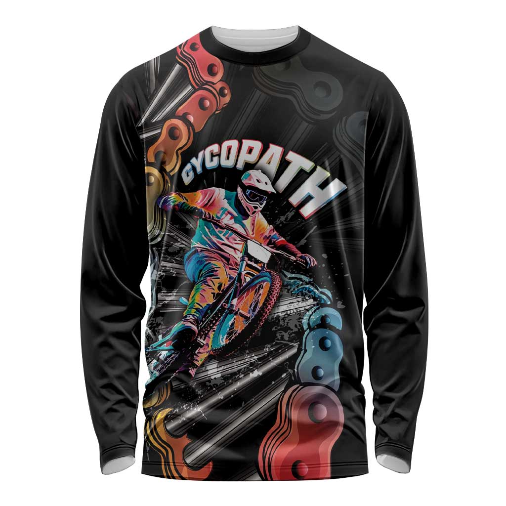 Cycopath Funny Cycling Long Sleeve Shirt Cycling lovers - Wonder Print Shop