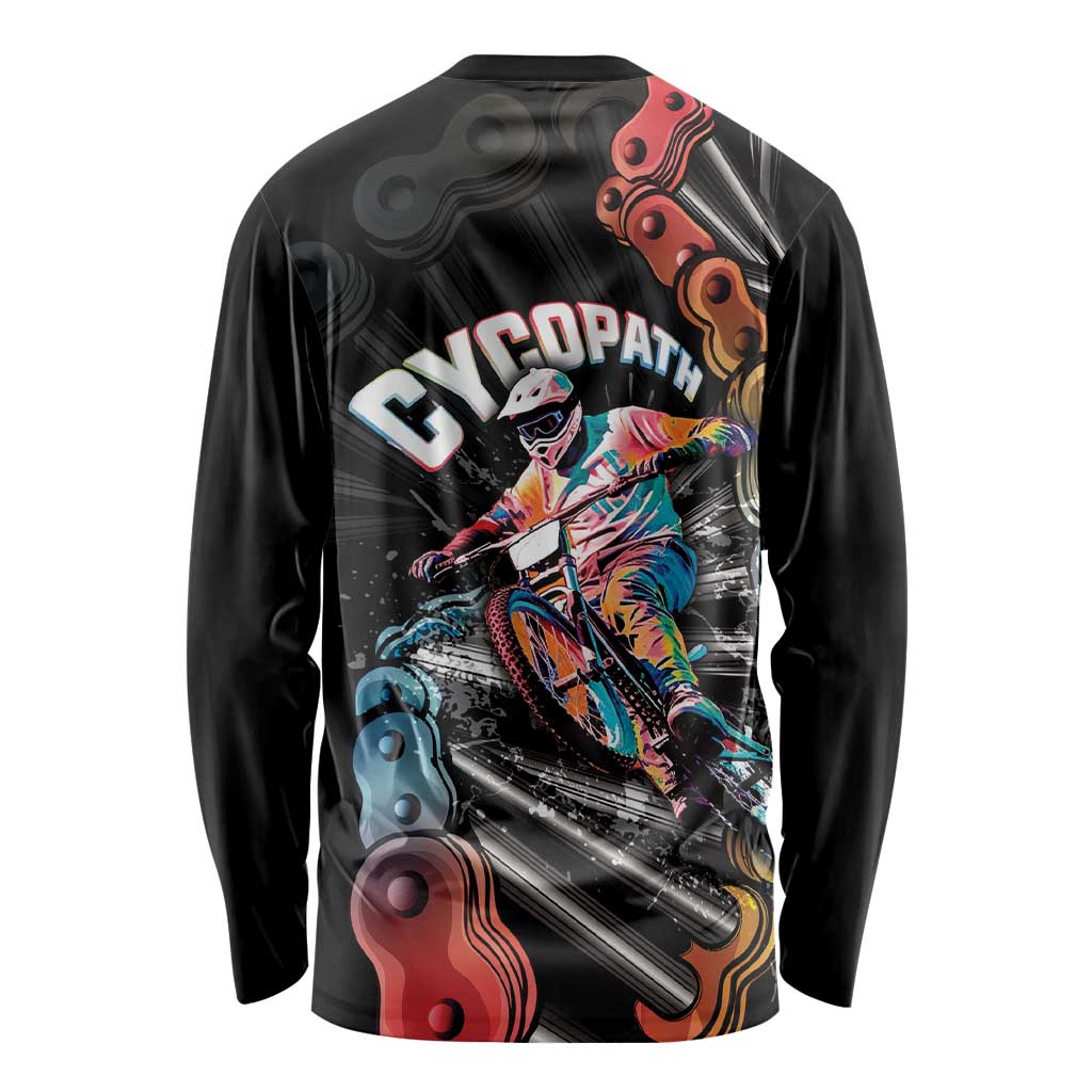 Cycopath Funny Cycling Long Sleeve Shirt Cycling lovers - Wonder Print Shop