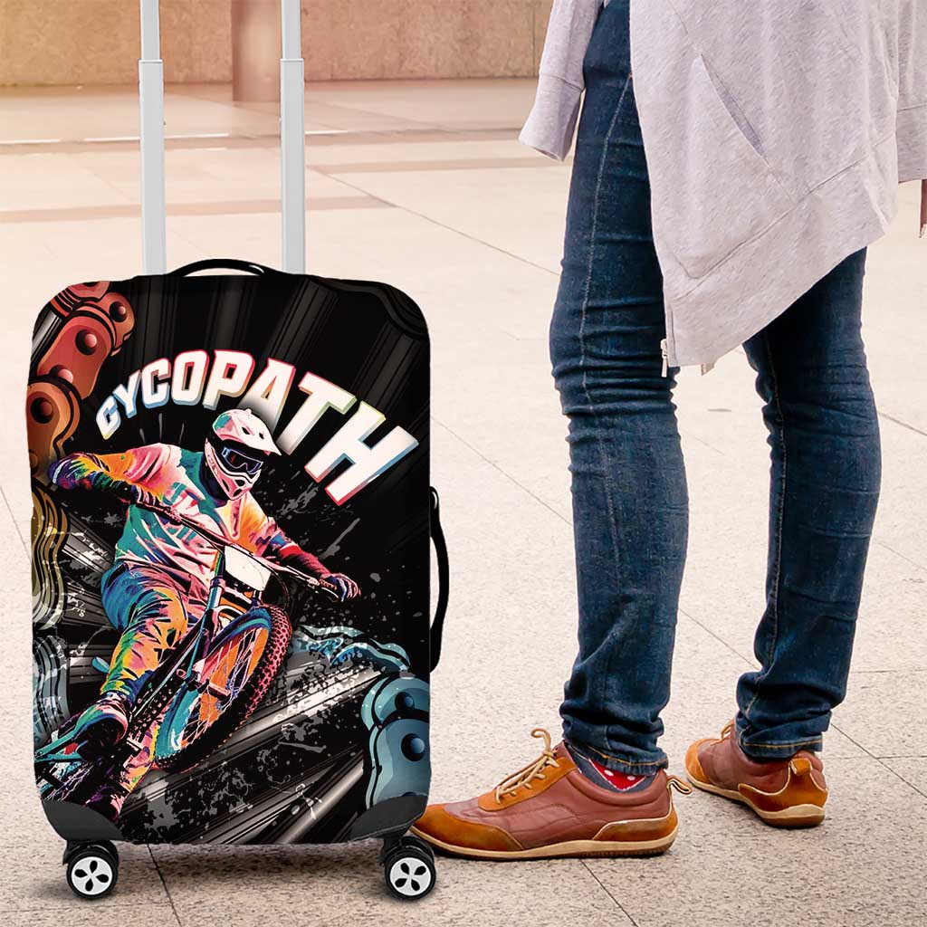 Cycopath Funny Cycling Luggage Cover Cycling lovers - Wonder Print Shop