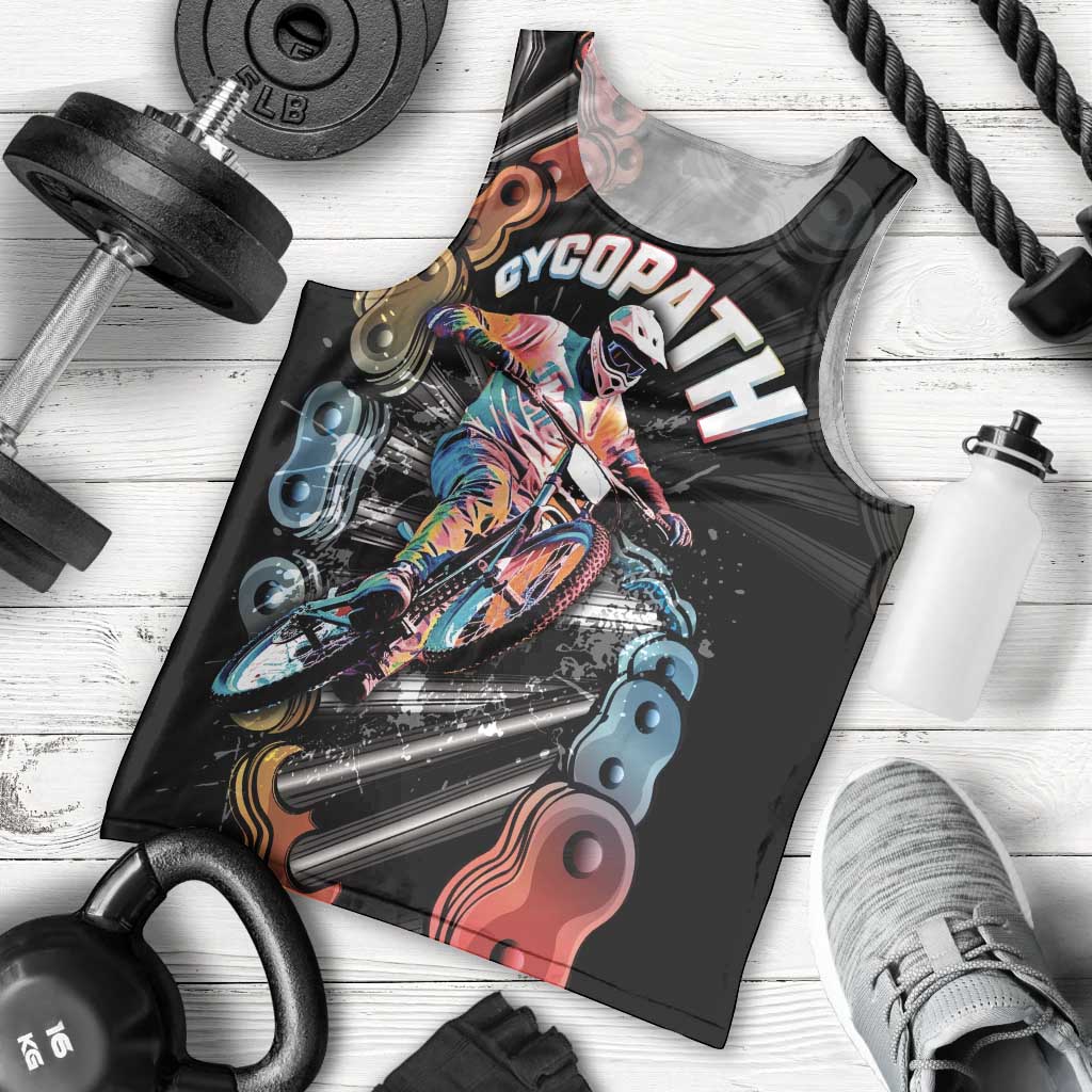 Cycopath Funny Cycling Men Tank Top Cycling lovers - Wonder Print Shop