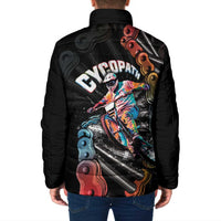 Cycopath Funny Cycling Padded Jacket Cycling lovers - Wonder Print Shop