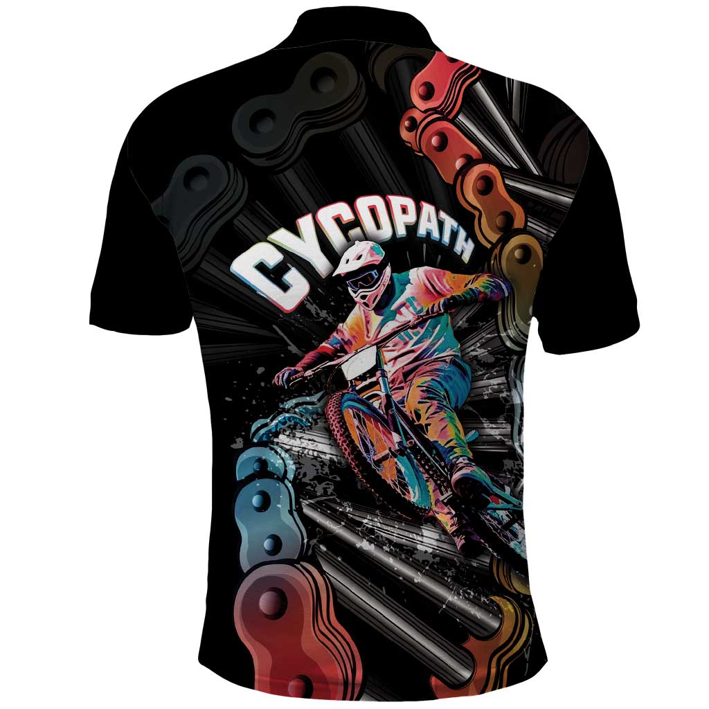 Cycopath Funny Cycling Polo Shirt Cycling lovers - Wonder Print Shop