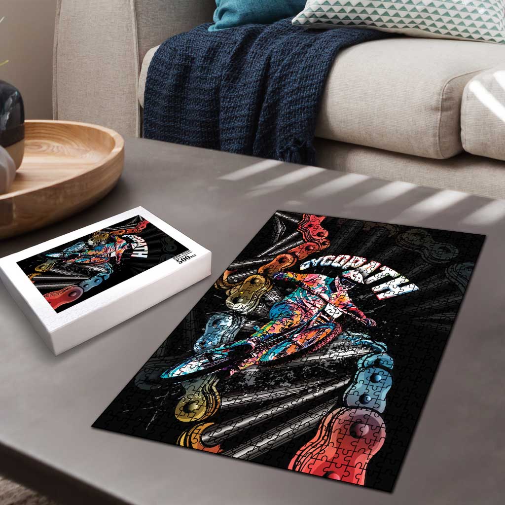 Cycopath Funny Cycling Puzzle Cycling lovers - Wonder Print Shop