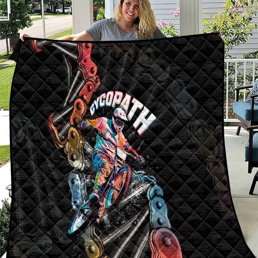 Cycopath Funny Cycling Quilt Cycling lovers - Wonder Print Shop