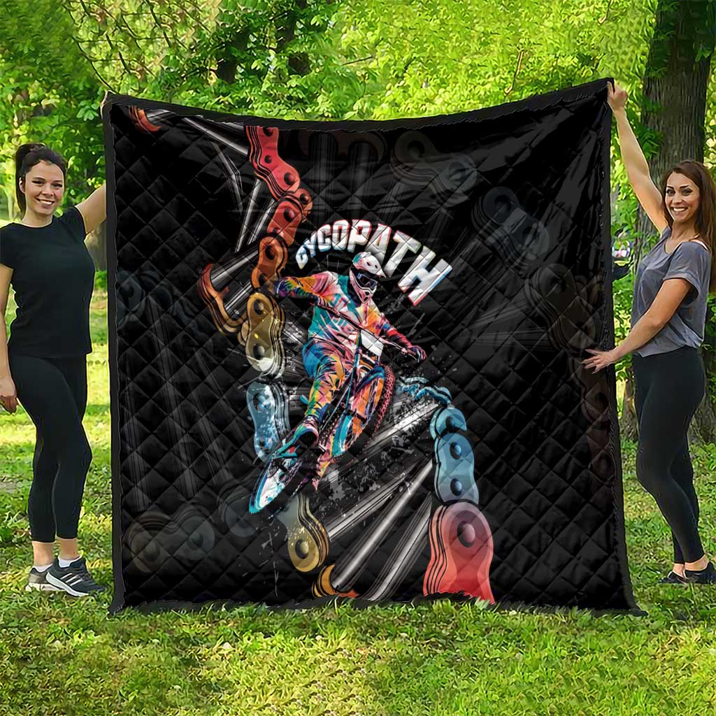 Cycopath Funny Cycling Quilt Cycling lovers - Wonder Print Shop