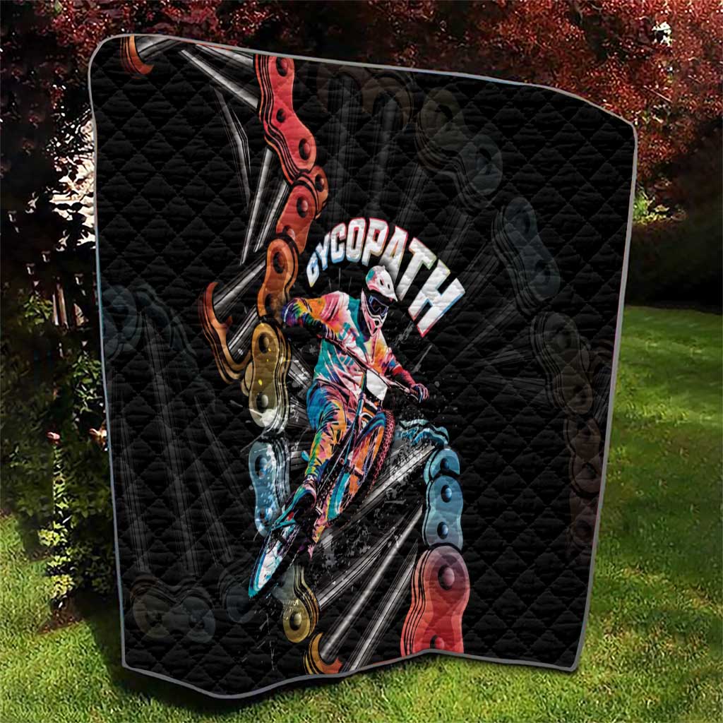 Cycopath Funny Cycling Quilt Cycling lovers - Wonder Print Shop