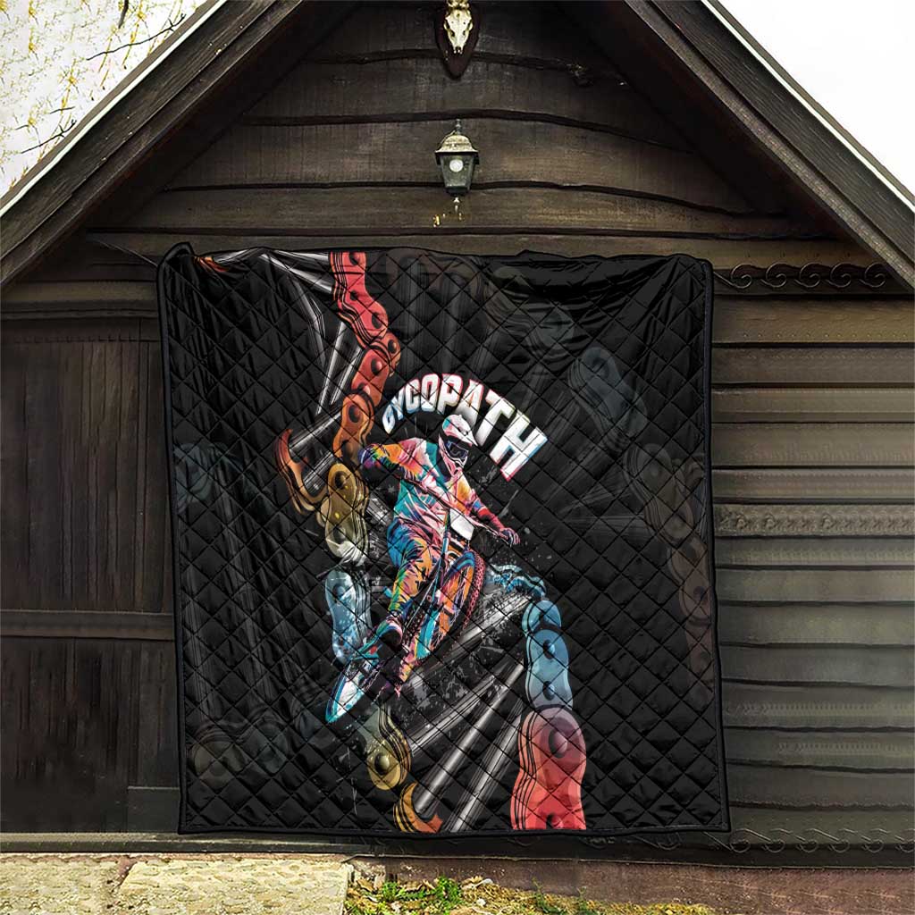Cycopath Funny Cycling Quilt Cycling lovers - Wonder Print Shop