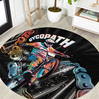 Cycopath Funny Cycling Round Carpet Cycling lovers - Wonder Print Shop